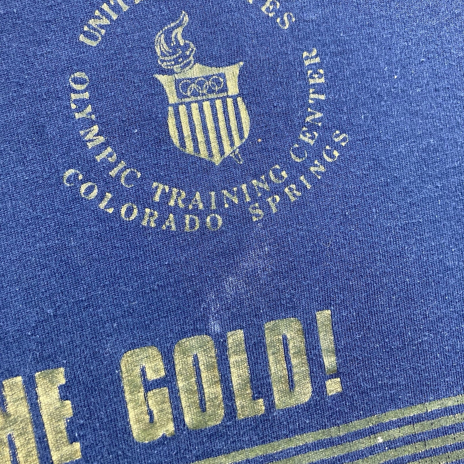 Vintage US Olympic Training Center T-Shirt Men Medium Blue Colorado Springs gallery