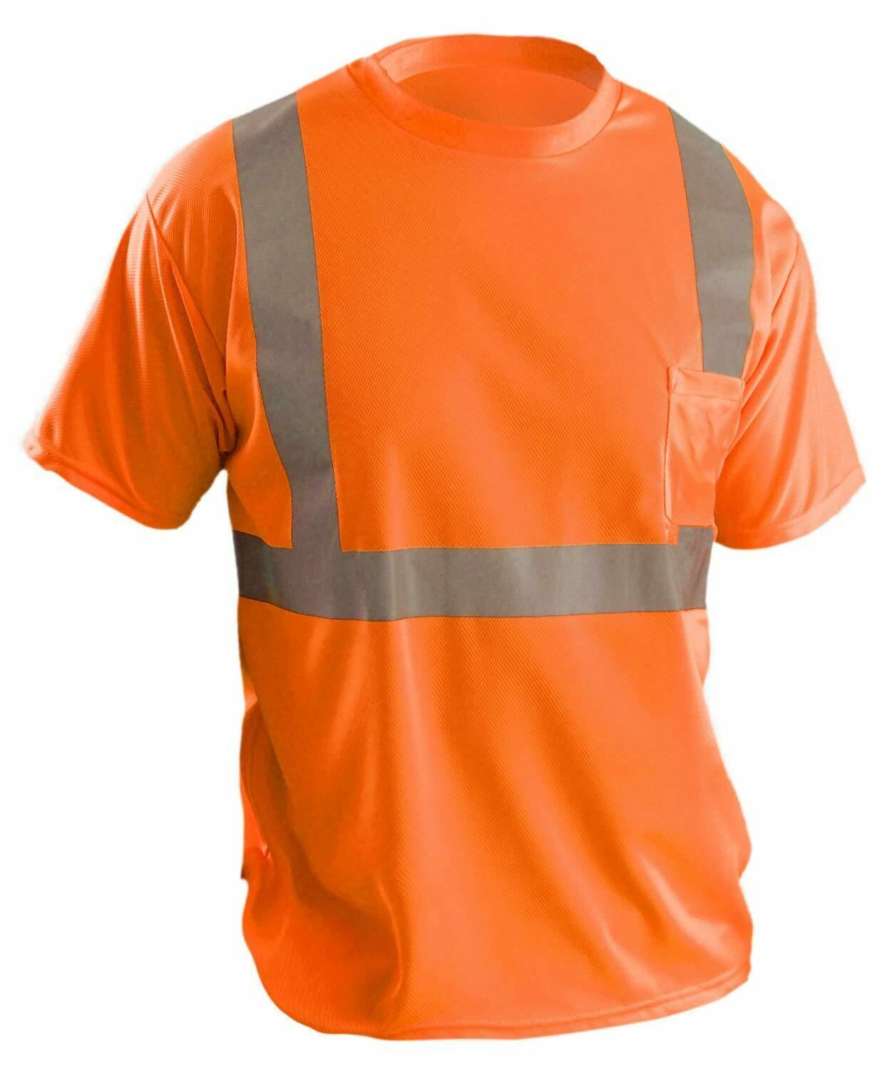 Safety Work Vest T Shirt Long Sleeve Short ANSI High Visibility Reflective Tape gallery
