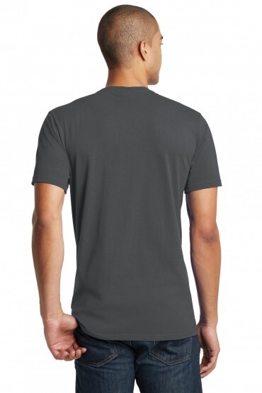 District DT5000 Men T-Shirt Cotton Plain Short Sleeves COLOR CHARCOAL SIZE LARGE gallery