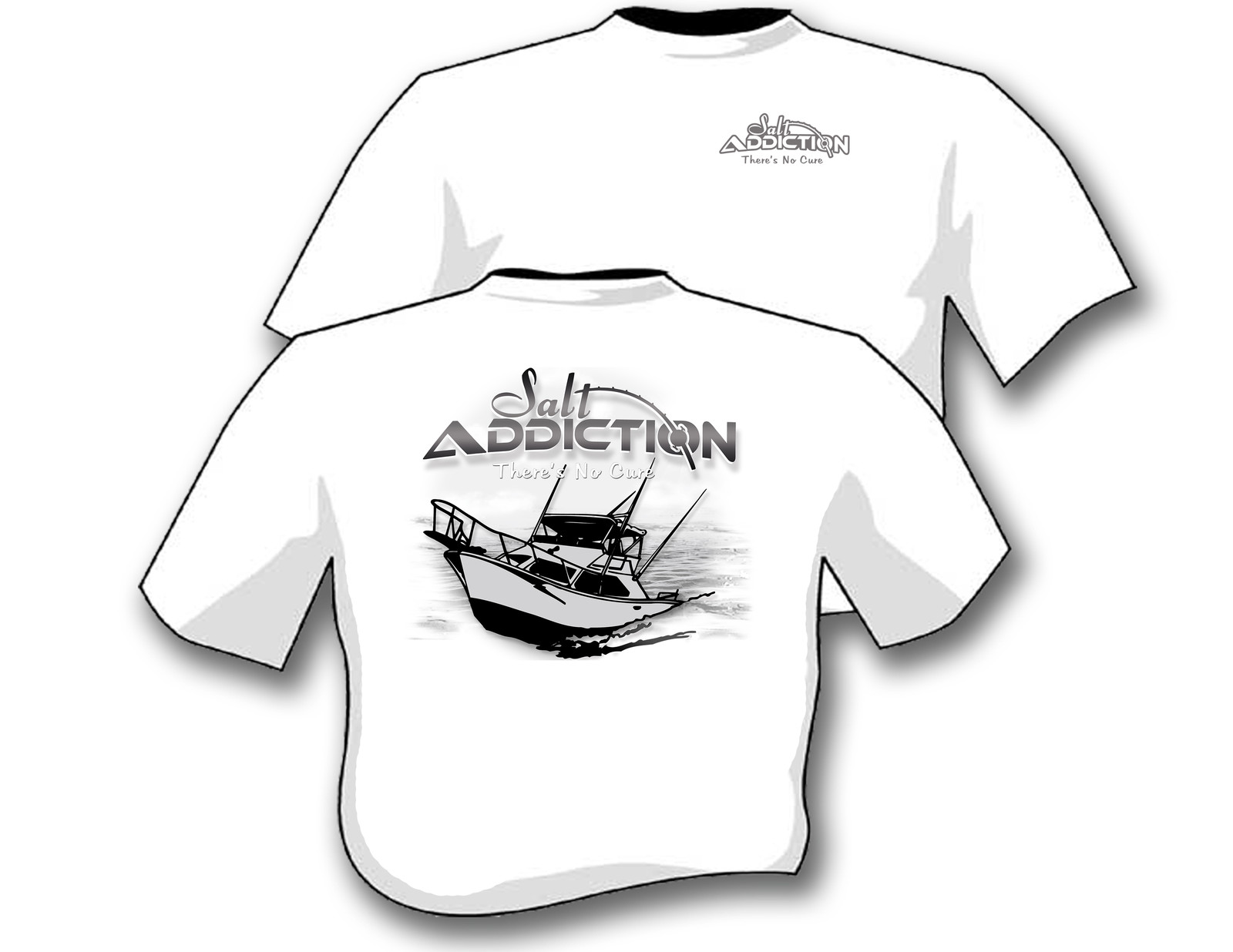 Salt Addiction Fishing t shirt,Saltwater shirt,Fishing boat,trolling,offshore