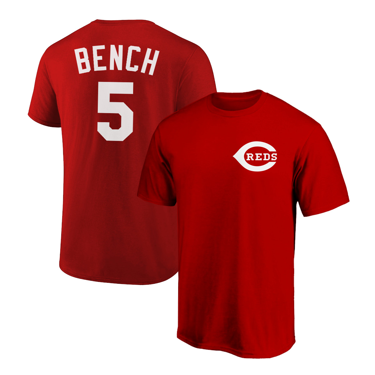 Johnny Bench T-Shirt Cincinnati Reds Player Name & Number Soft Jersey Tee gallery