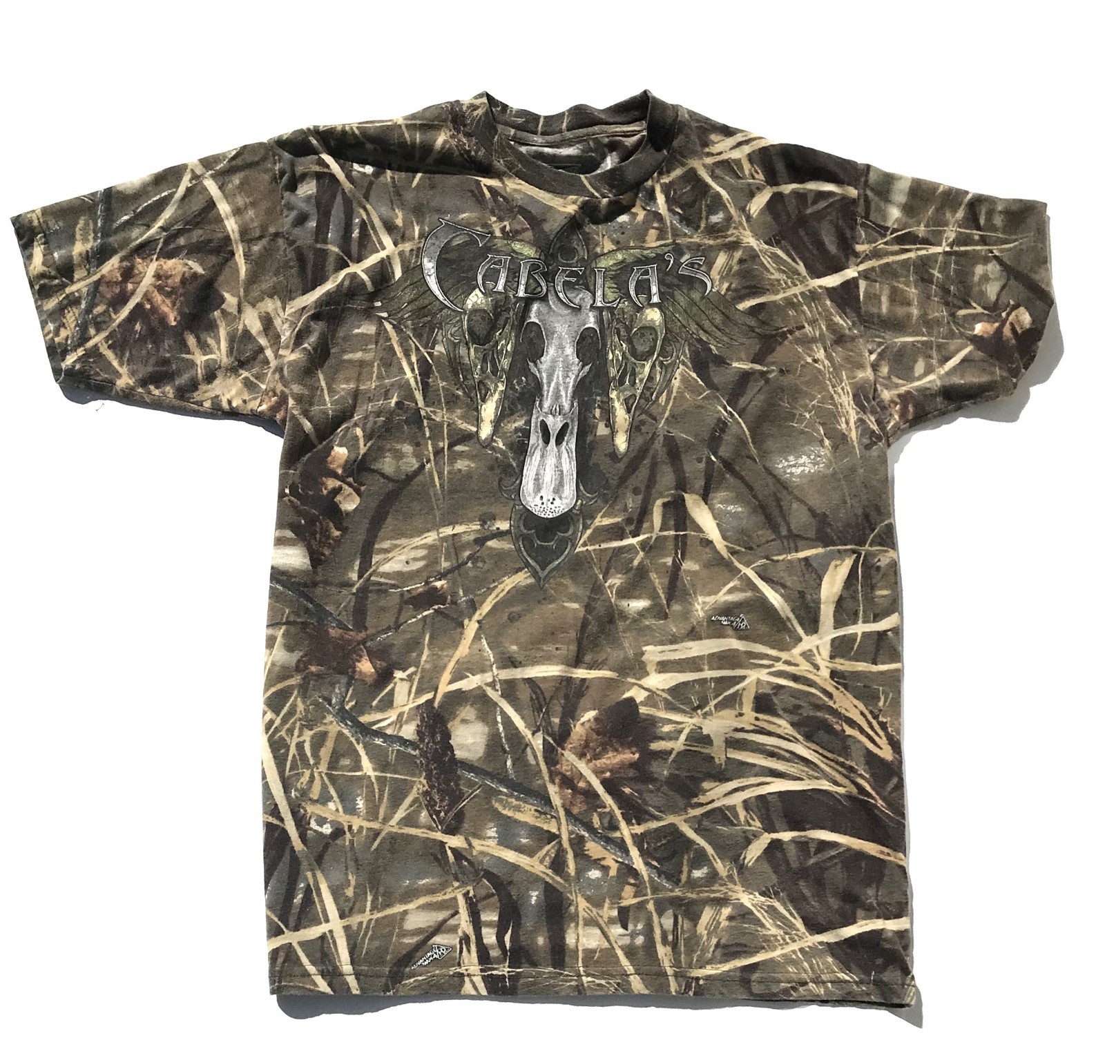 Cabela’s Camouflage Large Paramount Outdoors Skull Camo Hunting T-Shirt