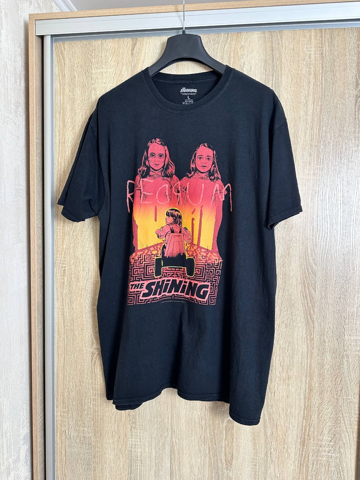 The Shining Vintage Horror Movie T Shirt Stanley Kubrick Mens Size L Black gallery