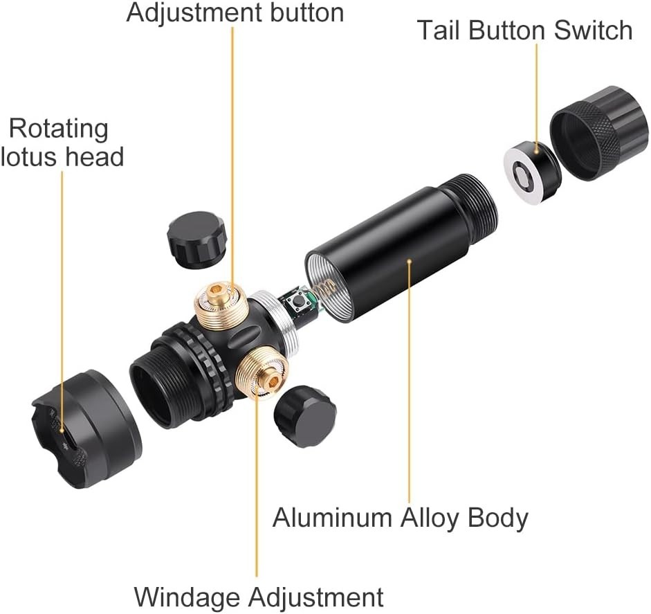 L6 Green Laser Sight with M-lock offset mount and pressure switch