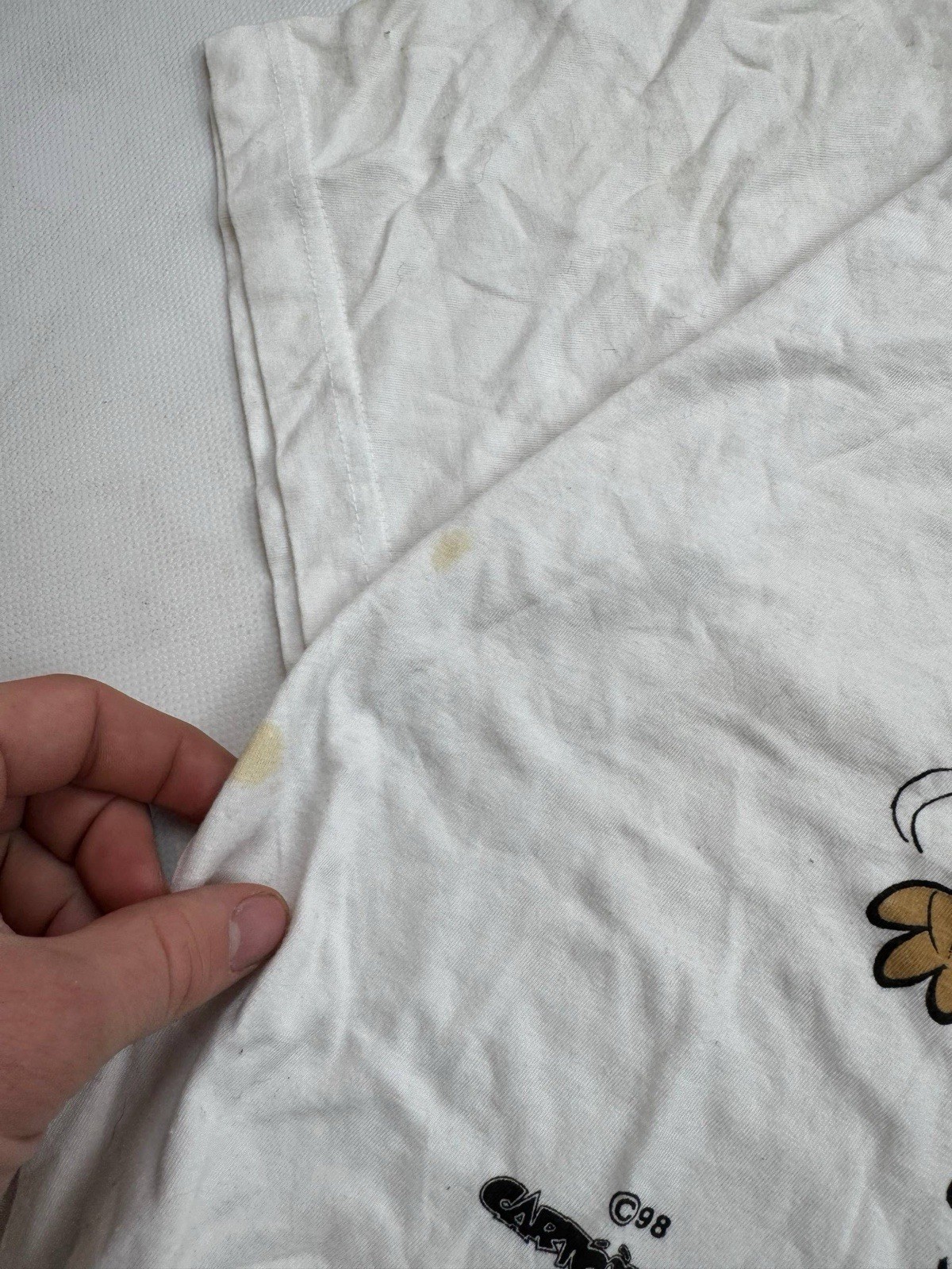 Vintage Cartoon T Shirt 1998 Funny Graphic XL White gallery