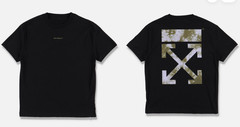 Off White Reprint Black Tee Tie‑Dye Arrows Logo Fashion T‑Shirt S-5XL