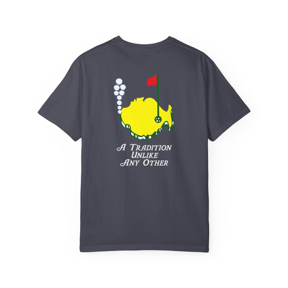 Phish Masters Golf & Map Shakedown Lot Style Garment-Dyed T-shirt Front/Back