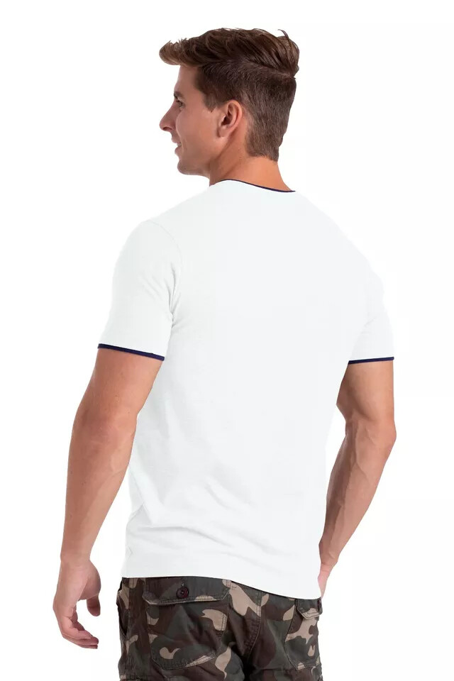 westAce MENS CASUAL V NECK T SHIRT SHORT SLEEVE SHIRTS HEAVYWEIGHT TEE gallery