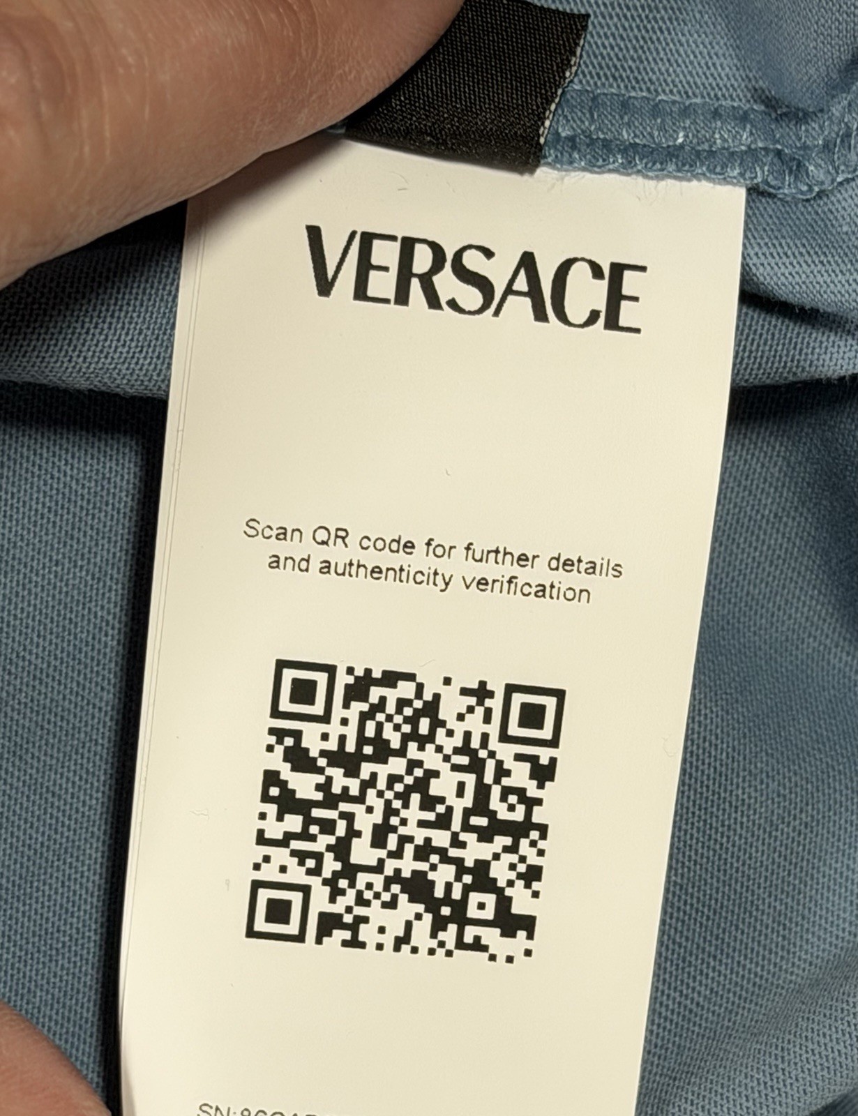 Versace Medusa Light Blue Jersey Short Sleeve T-Shirt Men’s Size L Authentic gallery