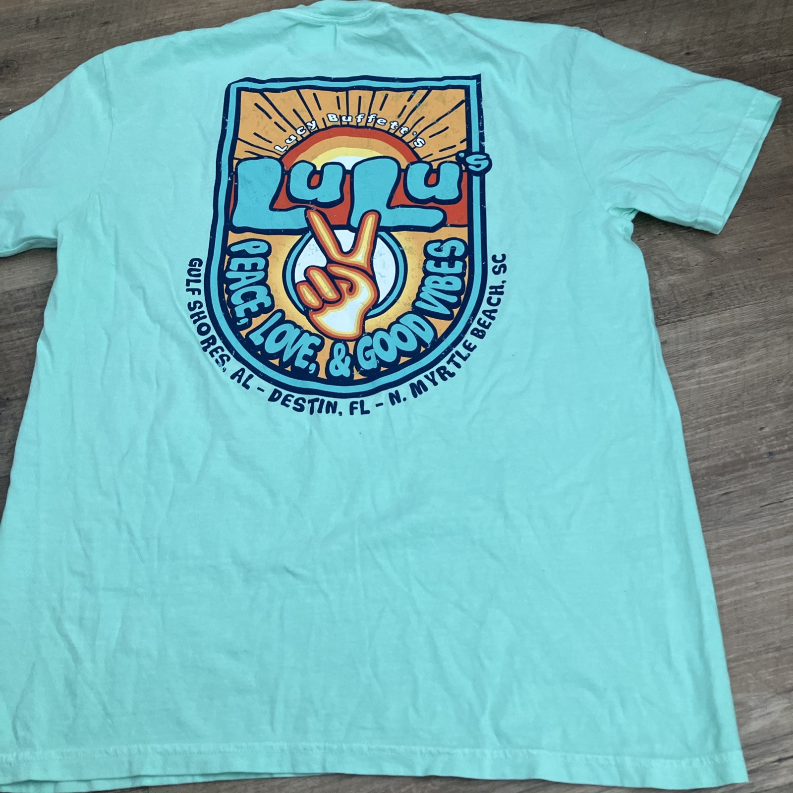 Lucy Buffett's Lulu's Short Sleeve T-shirt NEW Myrtle Beach Destin GS Souvenir gallery
