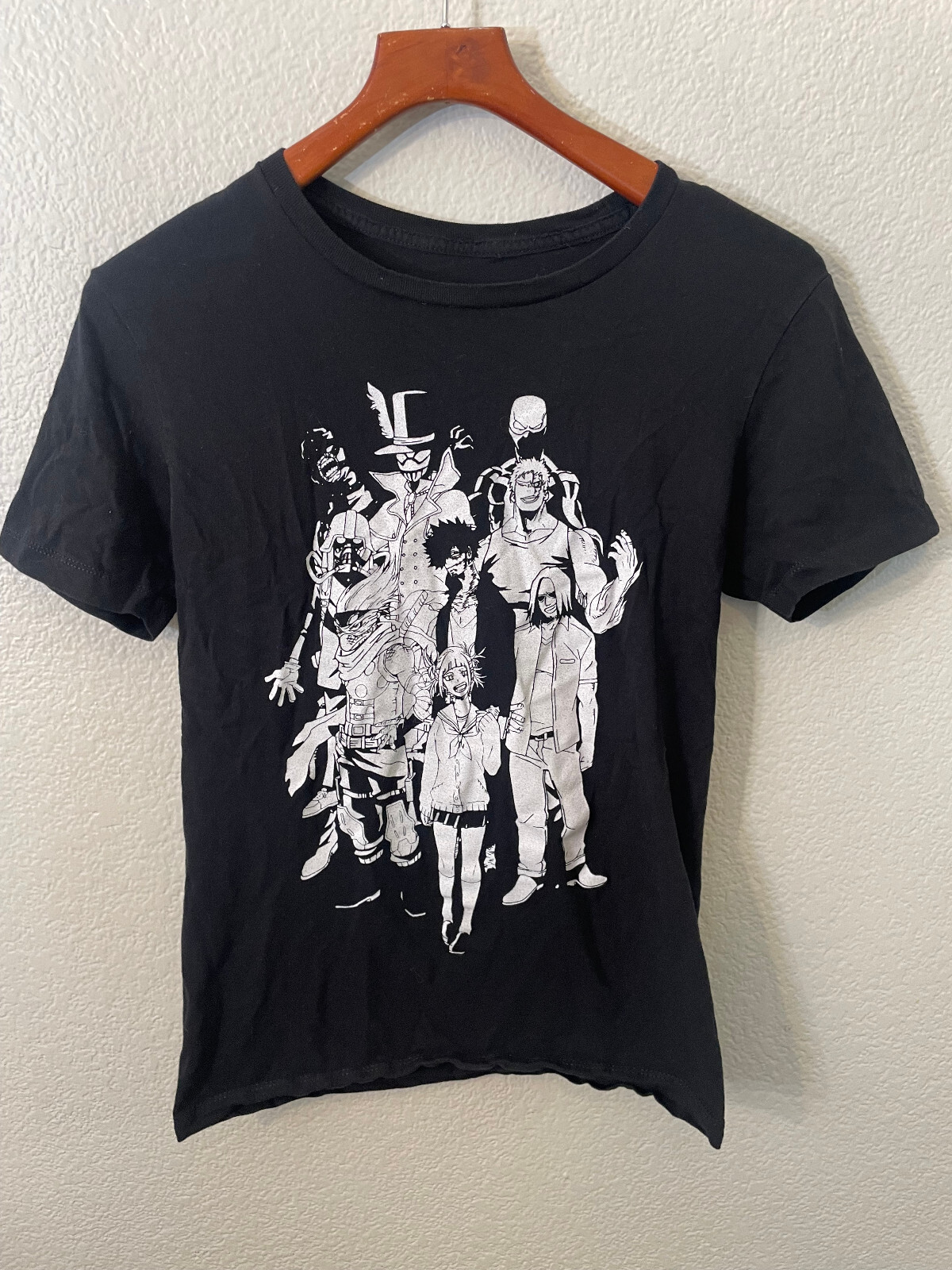 My Hero Academia Black Short Sleeve Shirt Vanguard Action Squad Men’s Small