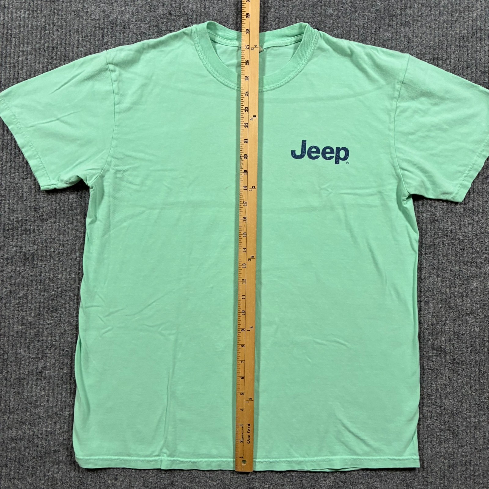 Comfort Colors Jeep Graphic Tee Mens Size L Mint Green Cotton Short Sleeve gallery