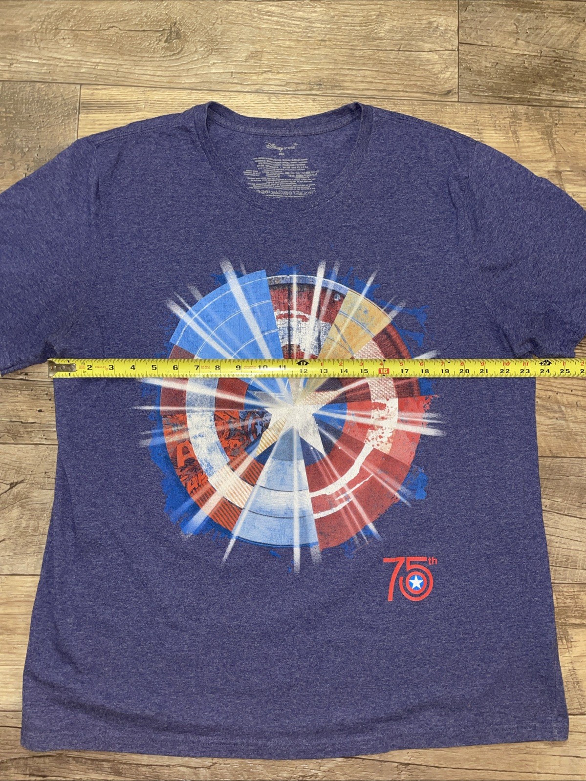 Marvel Captain America 75th Anniversary T-Shirt Disney Store Men’s Size 2XL gallery