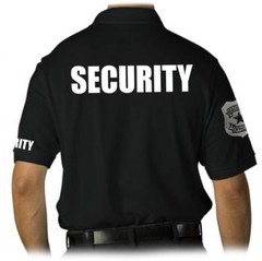 NEW MEN’S PRINTED GRAPHIC DESIGN SECURITY EMBROIDERY PATCH UNIFORM POLO SHIRTS