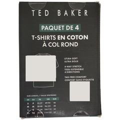 TED BAKER Tees Men Large Crew Neck Cotton Blend 4 Pack NWT!