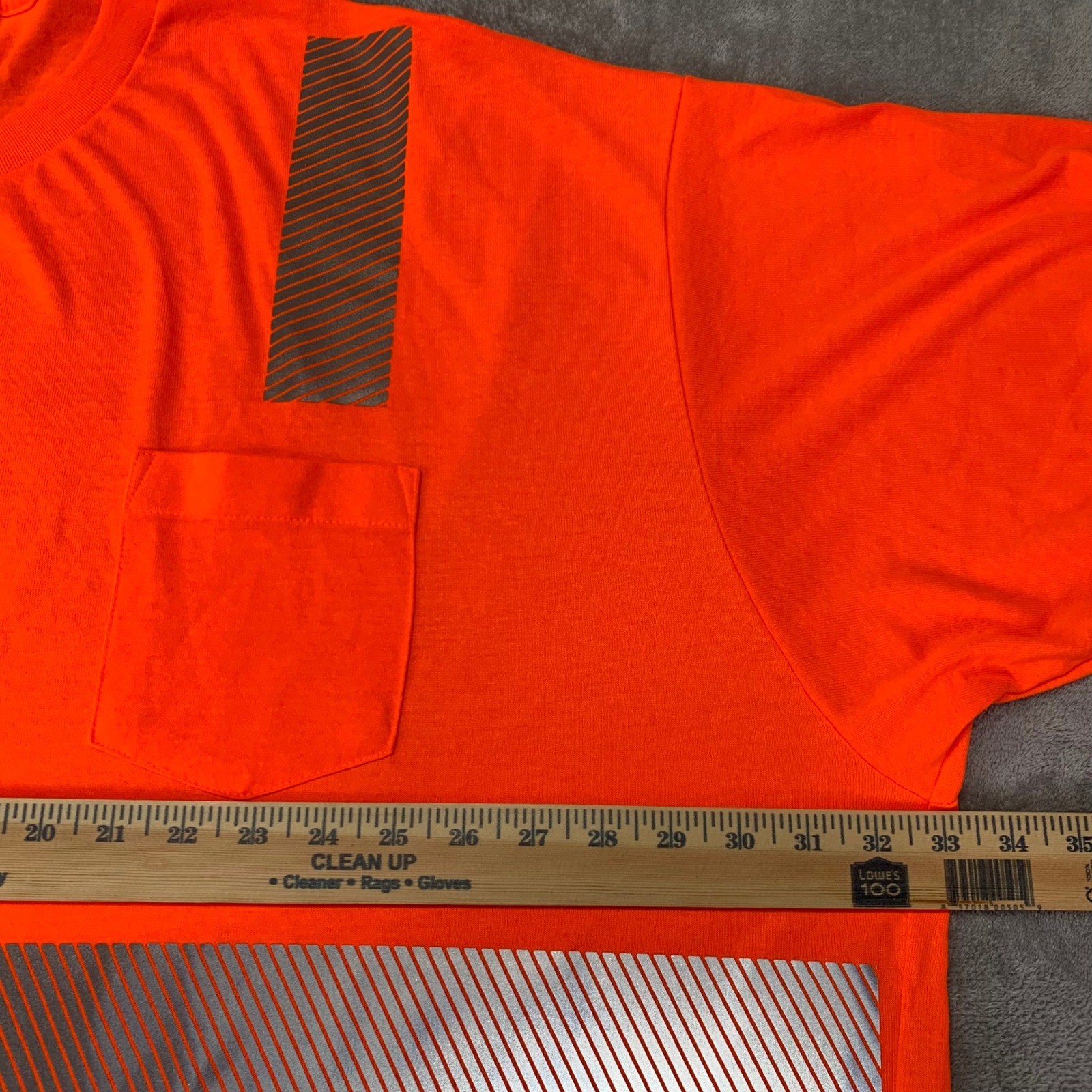 Men's Hi-Vis Orange Reflective Safety Work Shirt 5XL ANSI Class 2 3M Scotchlite gallery