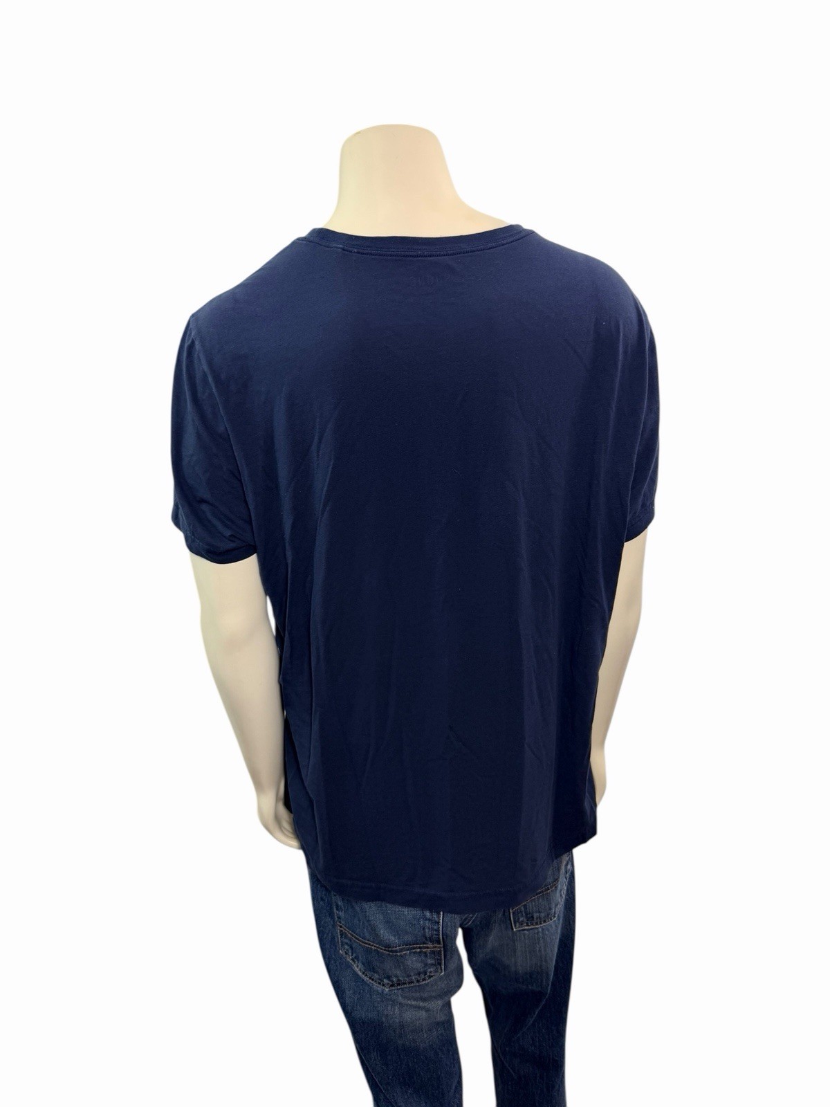 Rhone Shirt Men’s XXL Blue Crewneck Pima Cotton Blend Performance Stretch Tee gallery