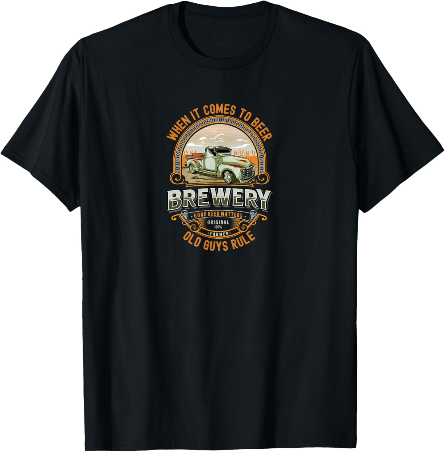 Mens Old Rule Funny Beer Guys Birthday Gift Old Man Rules T-Shirt gallery