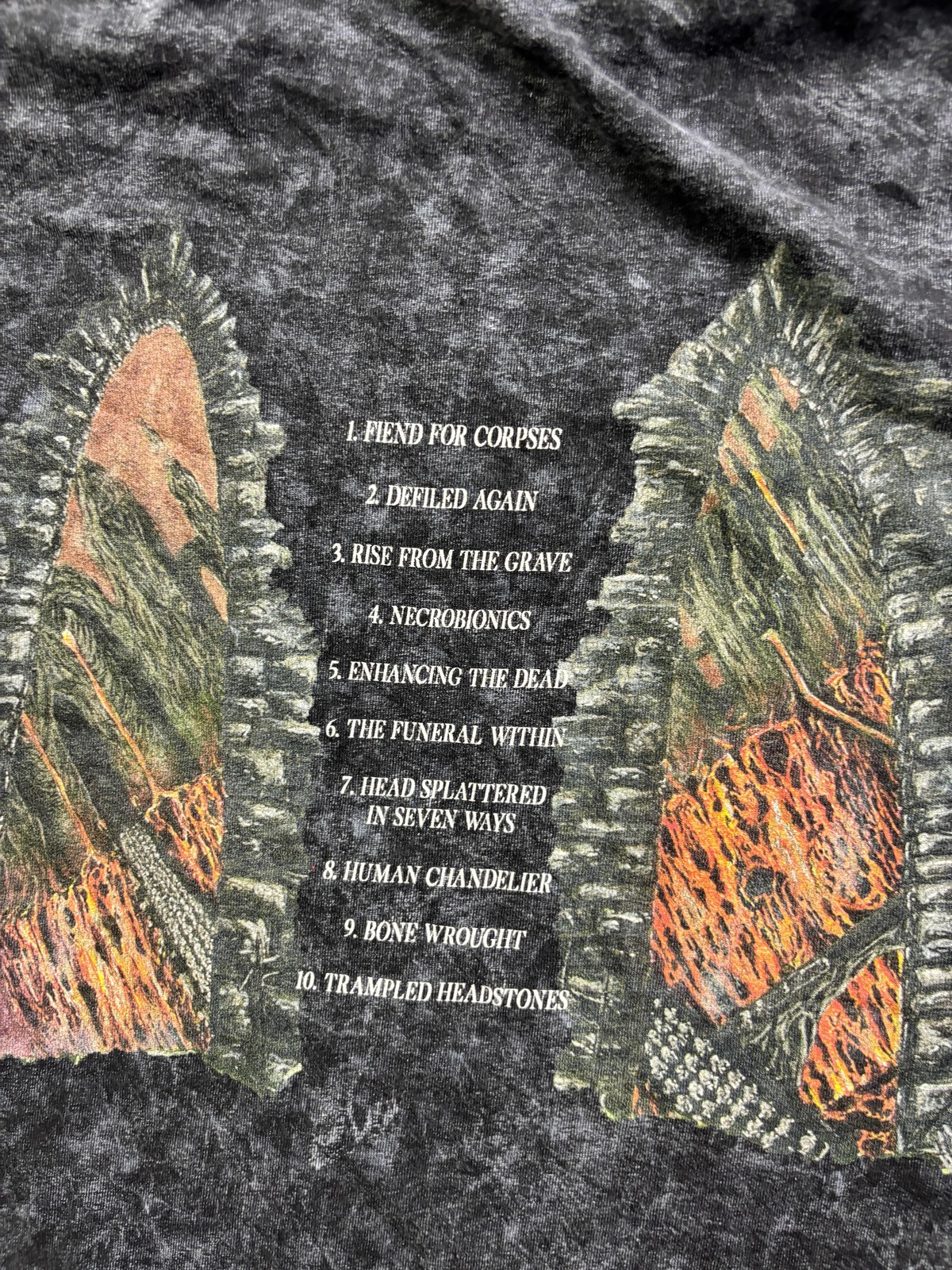 Colortone Shirt Mens Large Black Undeath Rise From The Grave Long Sleeve Graphic gallery
