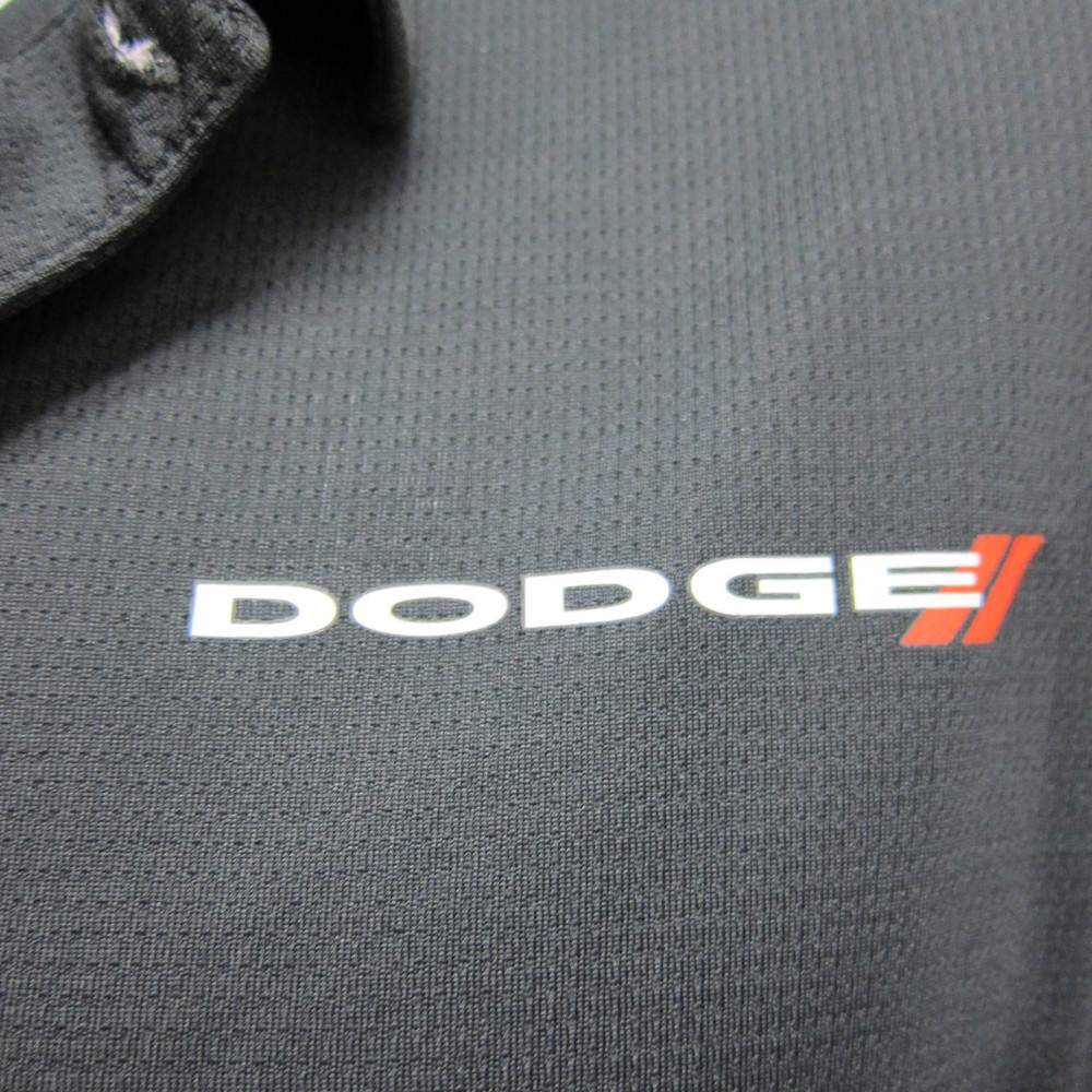 Dodge Logo Dry-Wicking Polyester Black/Red Polo Shirt Official Licensed gallery