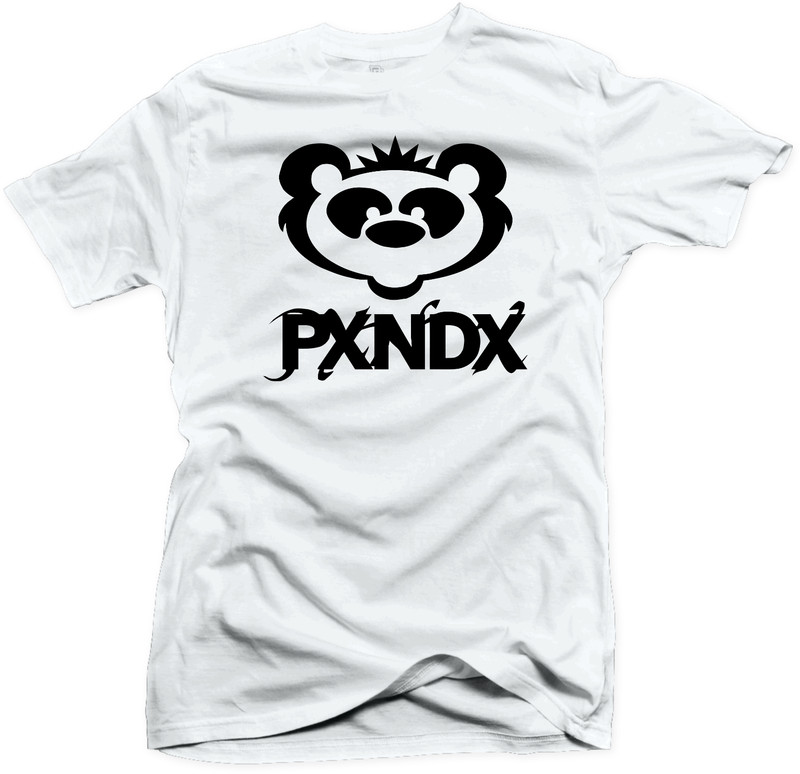 PXNDX PANDA PLAYERA BLANCA / WHITE T-SHIRT BANDA ROCK MONTERREY MEXICO UNISEX gallery