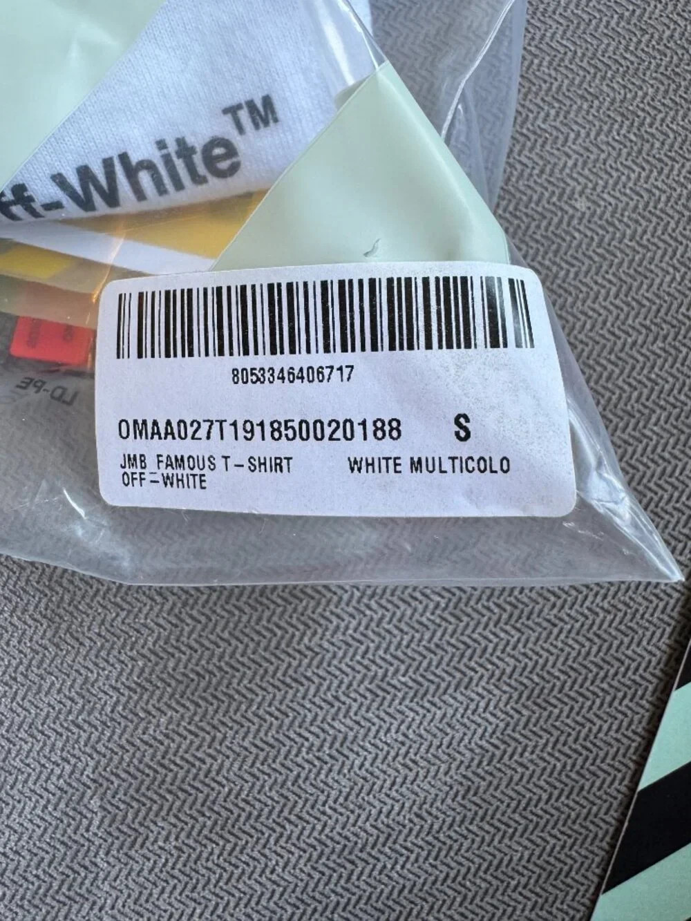 Off-White Basquiat Graphic Tee Shirt- Size Small gallery