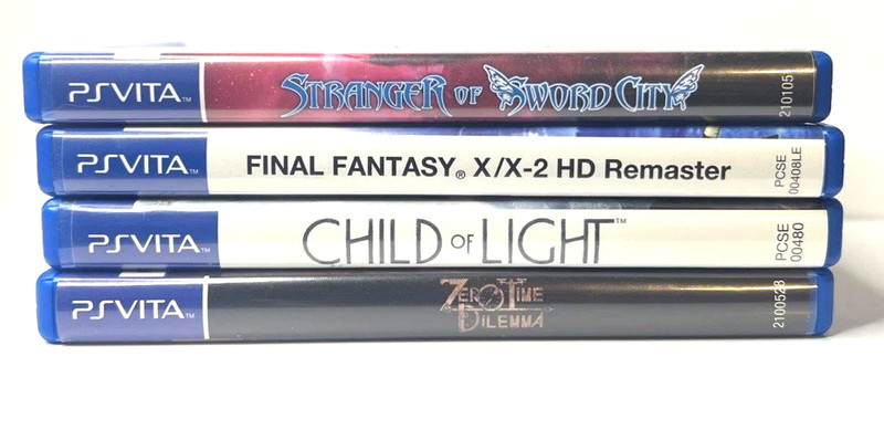 PS Vita RPG Bundle Final Fantasy X/X-2 Zero Time Child of Light + More
