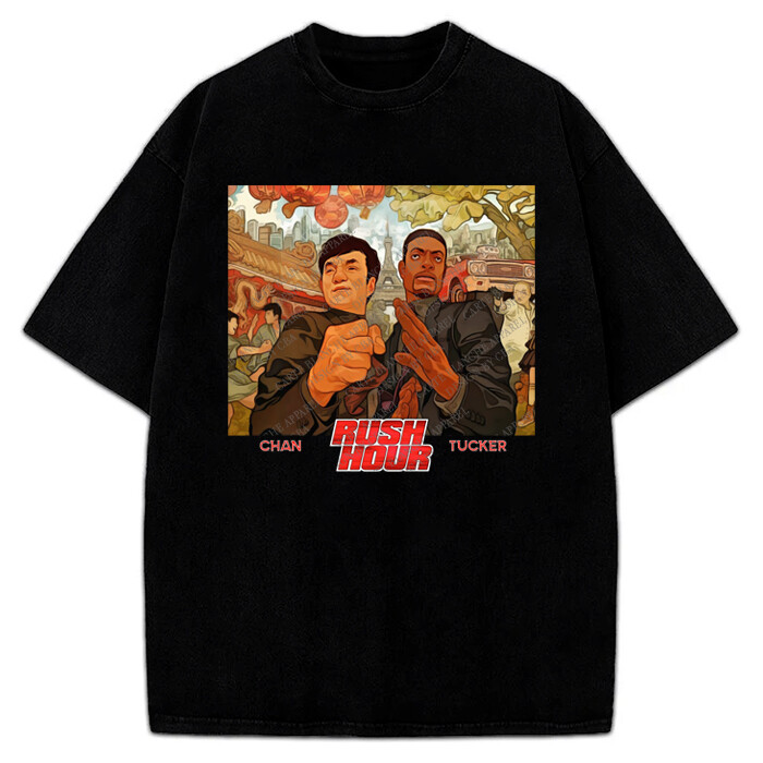 Rush Hour T-Shirt Jackie Chan 成龍 Chris Tucker Classic Movie Graphic Tee gallery
