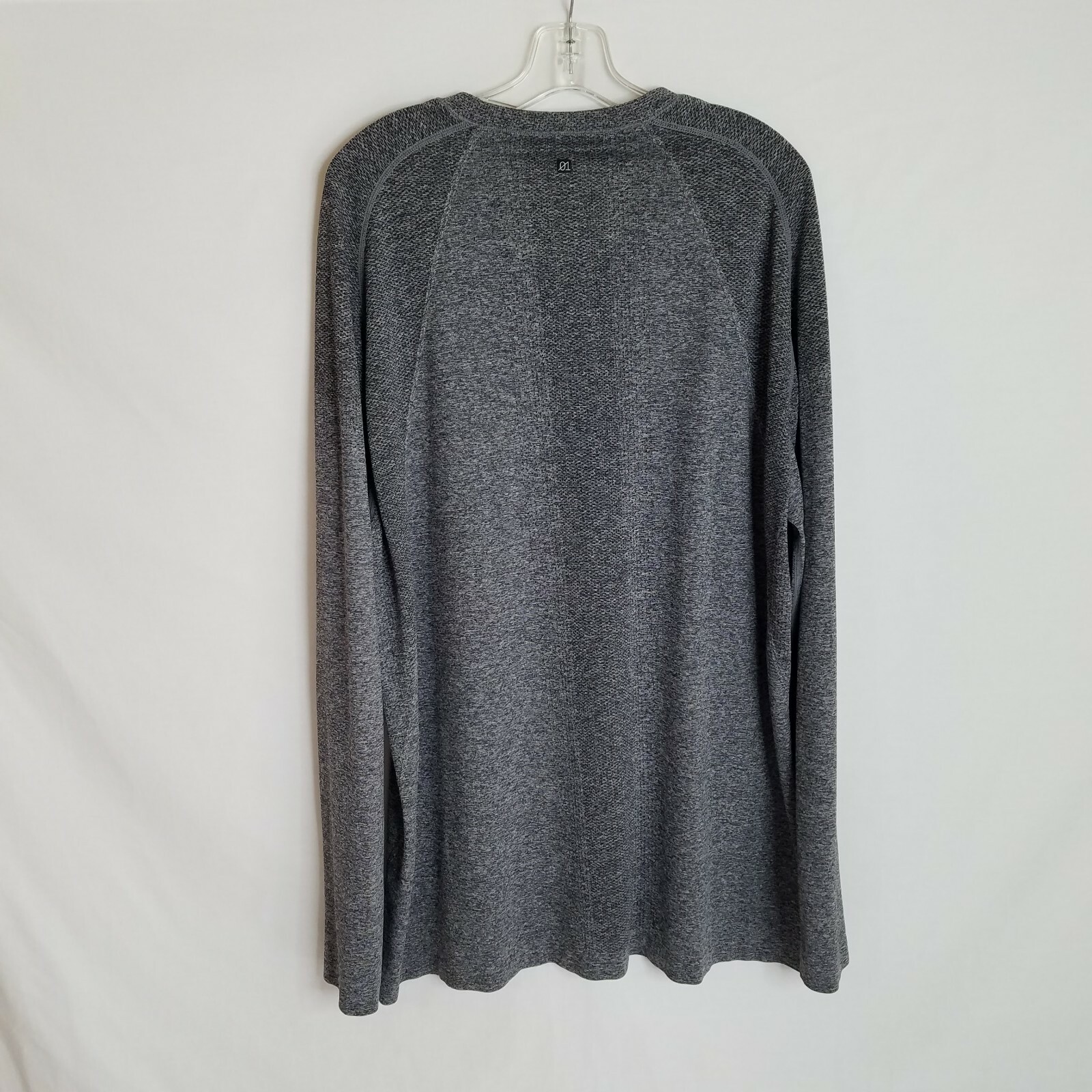 01.Algo Performance Mens Grey Polyester Nylon Long Sleeve Shirt Size 2XL A512 gallery