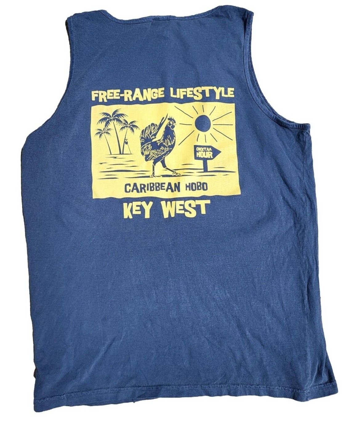 Caribbean Hobo Free range Tank top T-shirt key west island Cabo Rum rooster rum gallery