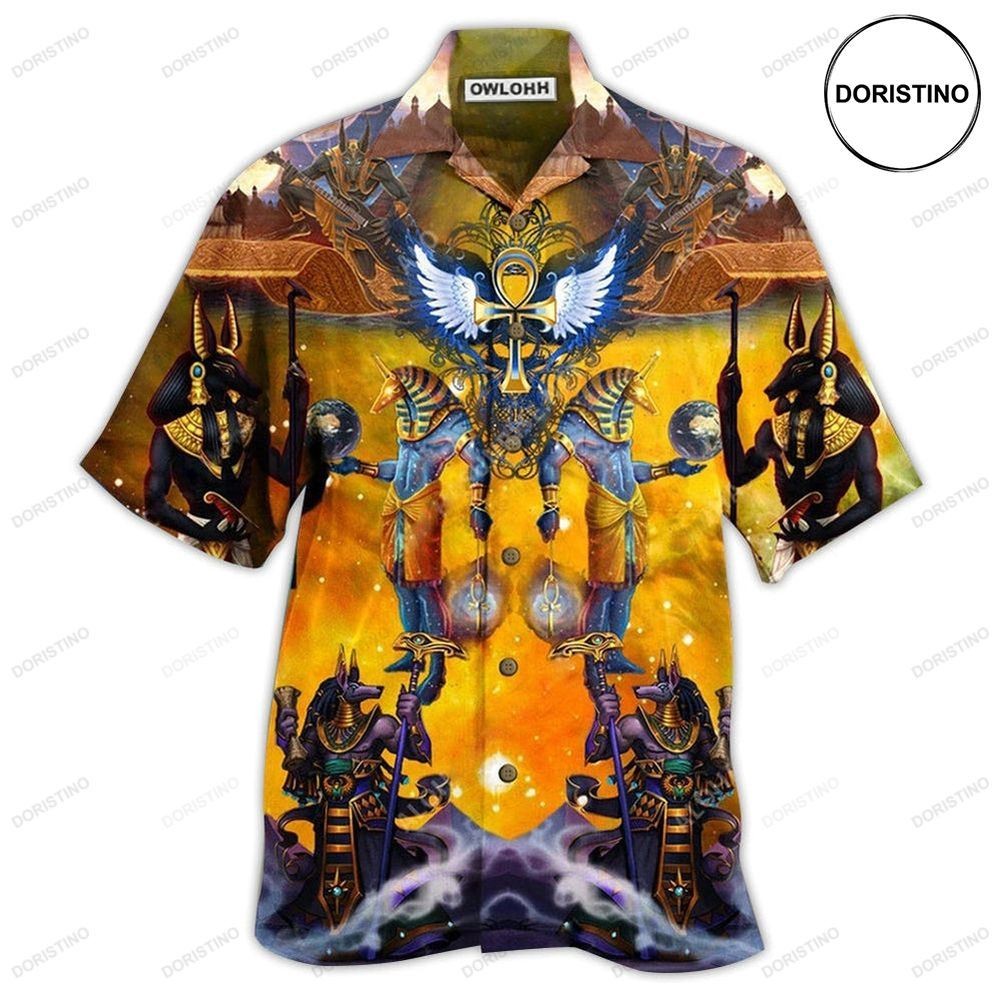 Egypt Gold With Vintange Limited Edition Hawaiian Shirt_c0u_96