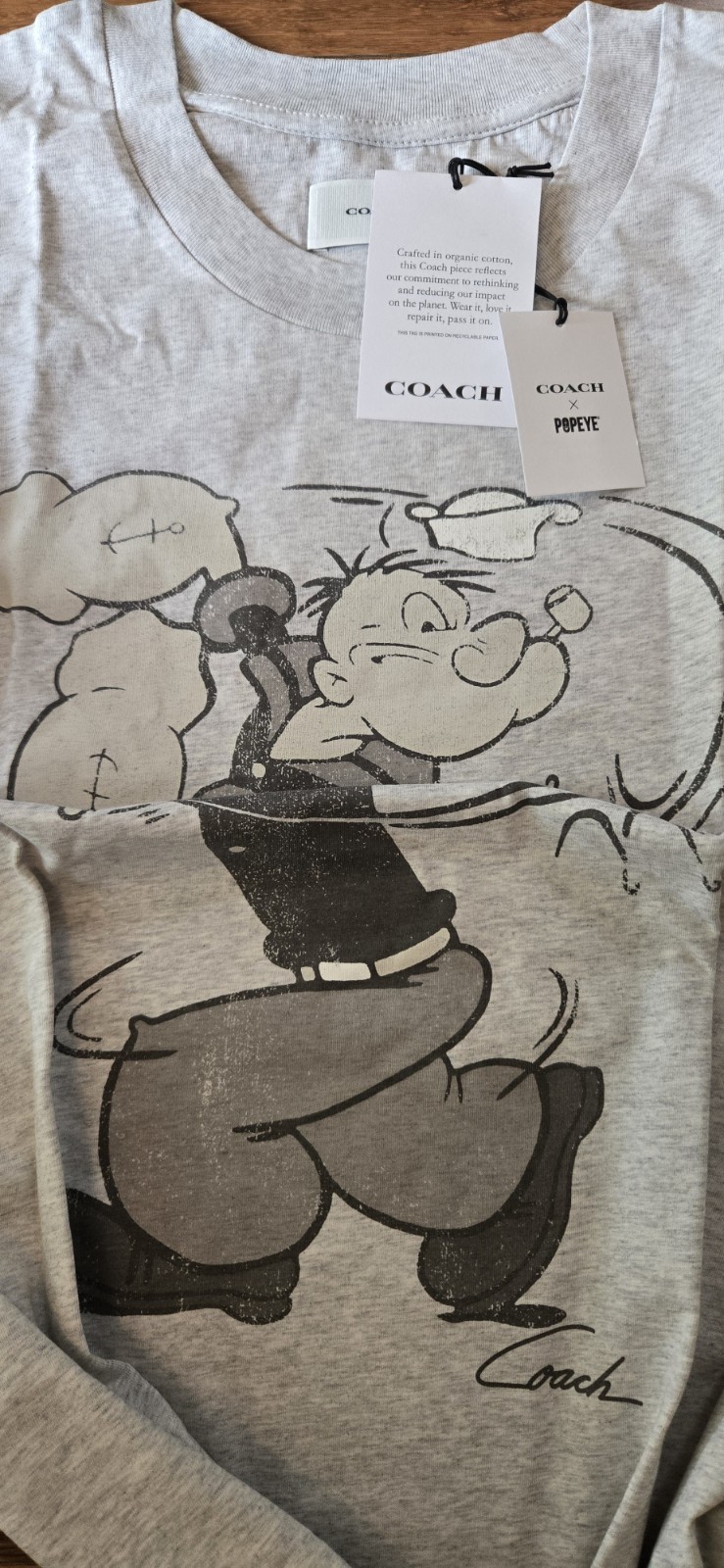 New Coach Men Limited Edition T-shirt Grey 2XL See MEASUREMENT. gallery