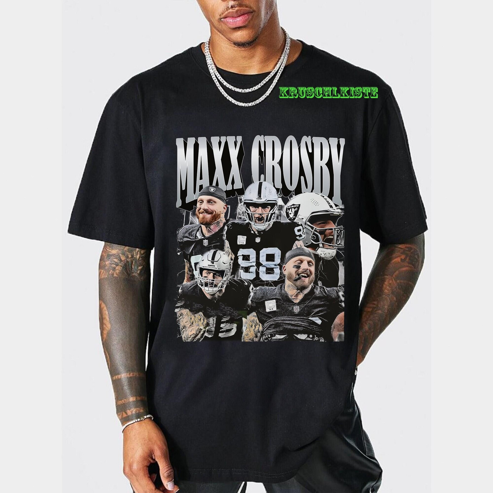 Maxx Crosby Shirt Vintage 90s Retro Classic Graphic Tee Bootleg Best Seller Unis gallery