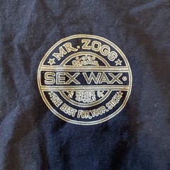 Sex Wax Mr Zogs TShirt Medium Long Sleeve Navy Blue Cotton Crewneck Graphic