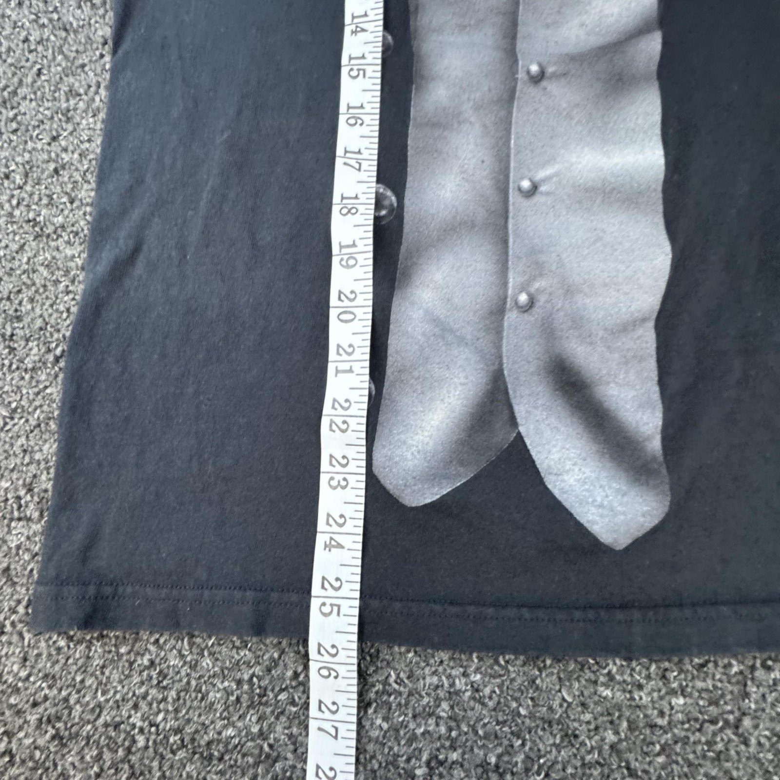 Ink Inc Tuxedo Shirt Mens Medium Black Graphic Tee Funny Formal Costume Party gallery
