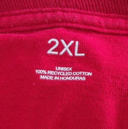 Apple Red Employee T-Shirt Men/Unisex Short Sleeve Size 2XL 100% Recycled Cotton gallery