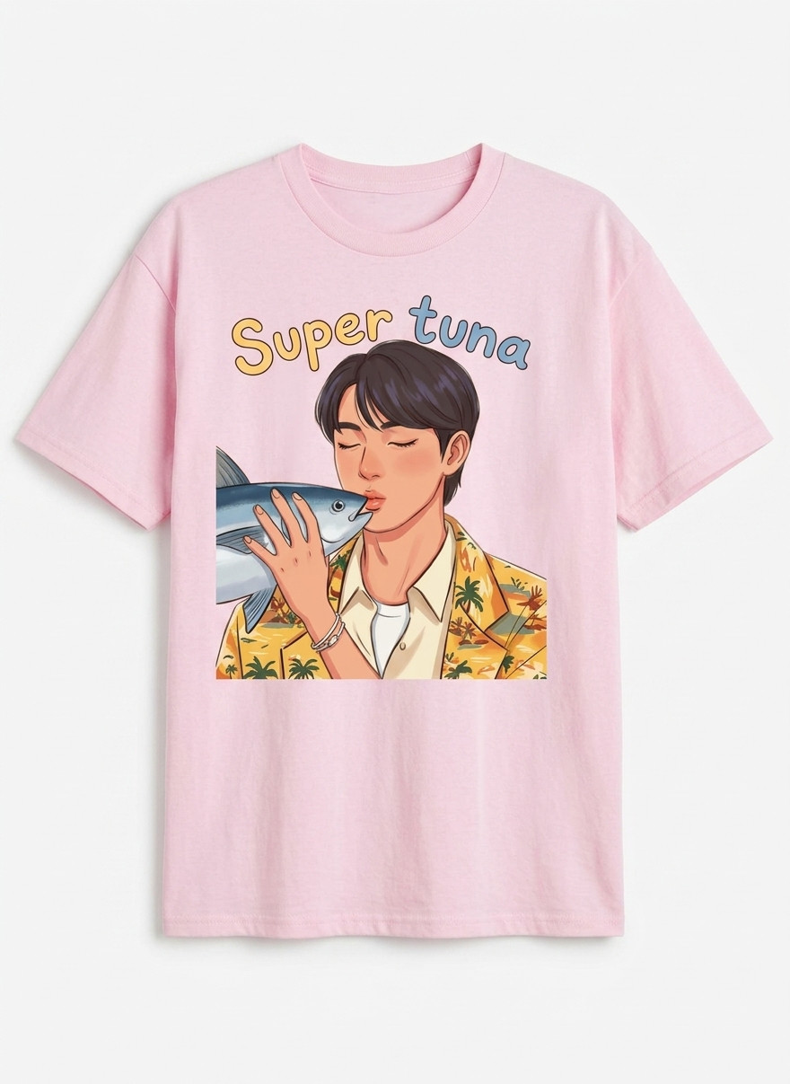 Super Tuna Jin T-Shirt, Kim Seokjin Funny Kpop Tee, BTS Jin Fan Merch gallery