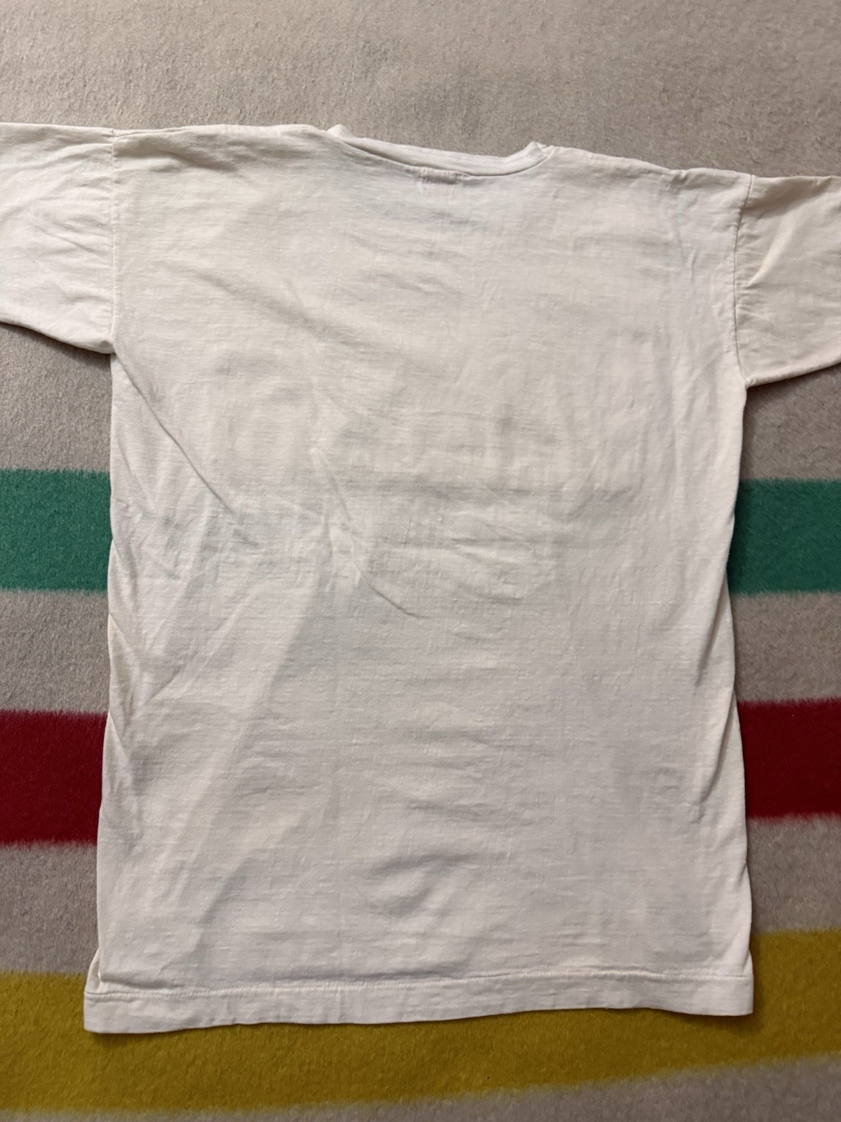 Vintage 30s 40s Paneled White Blank Tee Jersey All 100% Cotton 20.5x27x28 Rare gallery