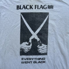 Vintage Black Flag Everything Went Black Shirt Size Large RARE