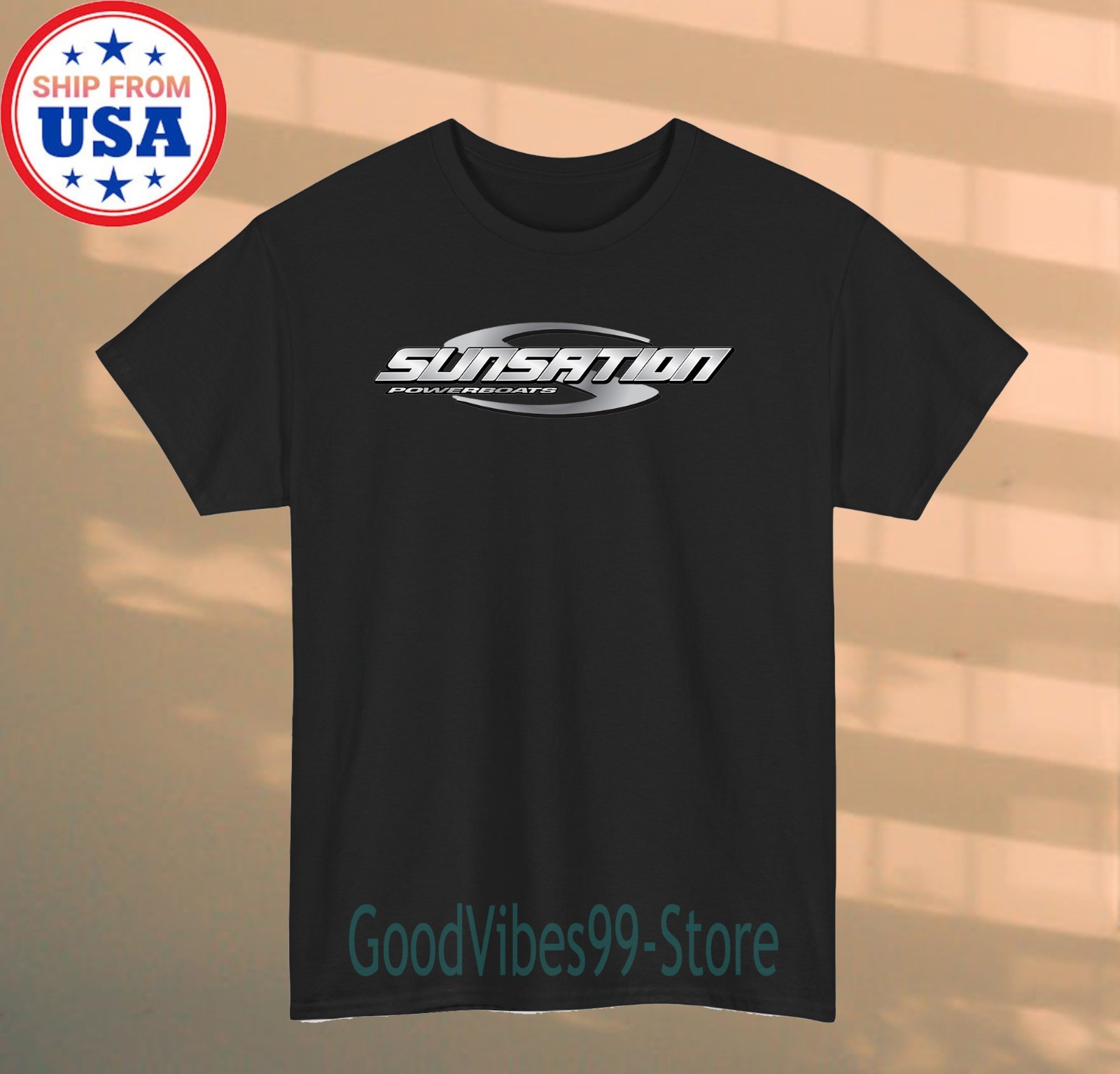 Sunsation Powerboats Men’s Black Size S-5XL