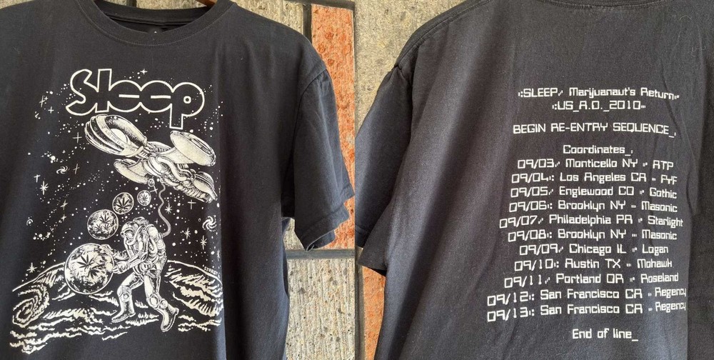 2 Sides Sleep Band 2010 Marijuanaut’s Return Tour Shirt Unisex S-5XL 1J0922