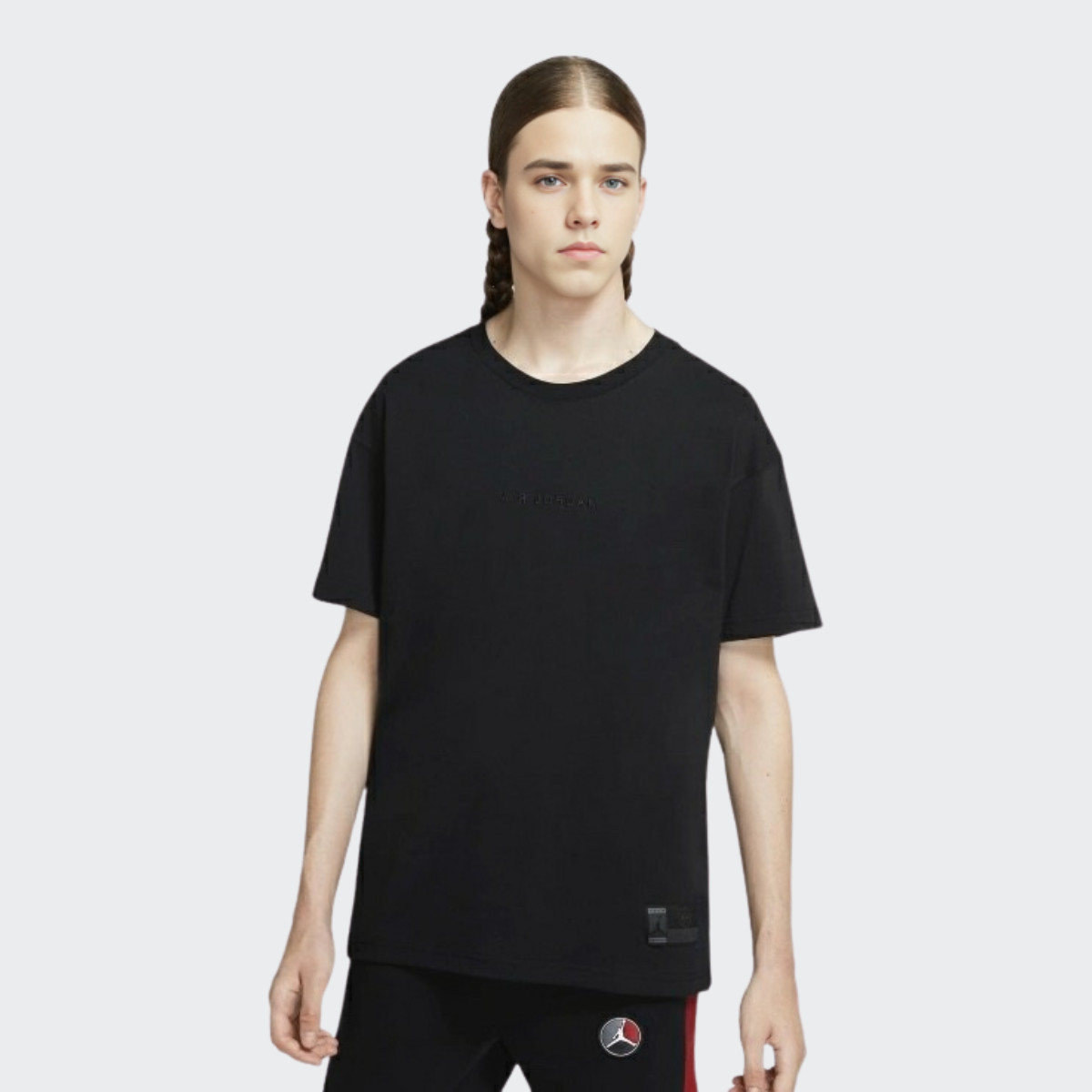 Jordan Collaborative Pure Color Round Neck Short Sleeve T-Shirt gallery