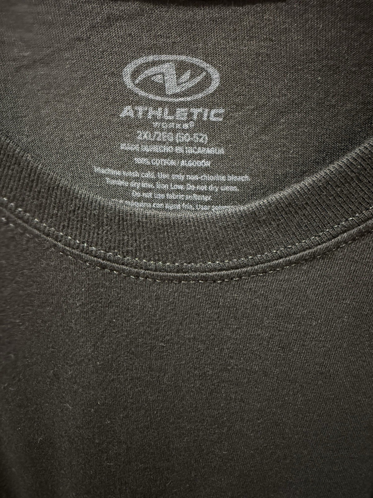 ATHLETIC WORKS Rich Black Breathable Cotton Short Sleeve Crew Neck T-Shirt 2XL gallery