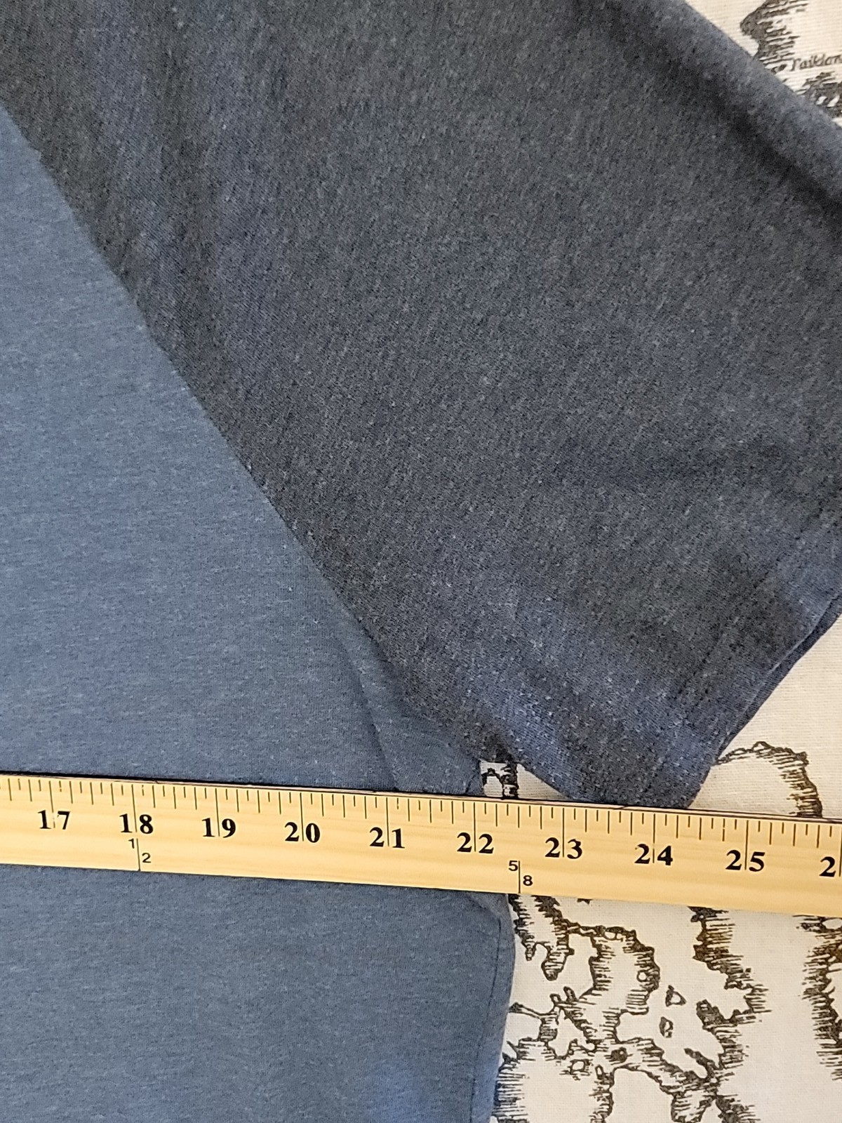 Sonoma Men's XLT Raglan T-Shirt Short Sleeve Crew Neck Two-Tone Blue gallery
