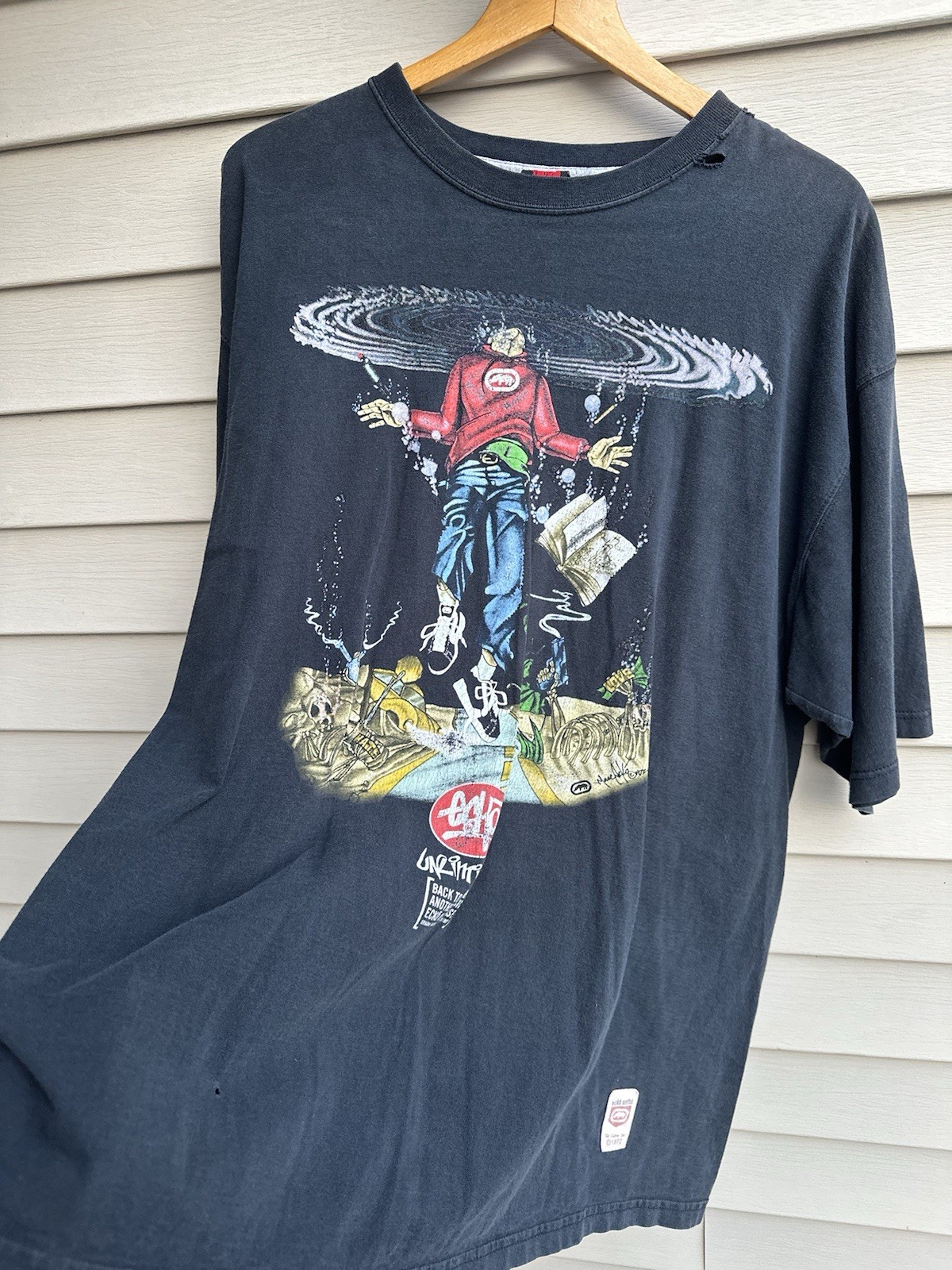 RARE Vintage 1997 Marc Ecko Unltd Fall/Winter Collection Graffiti Shirt XXL gallery