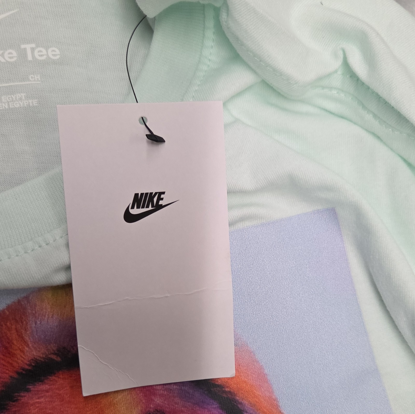 Nike The Nike Tee Men's S Mint Green Cotton Jersey Graphic Crew Neck T-Shirt gallery