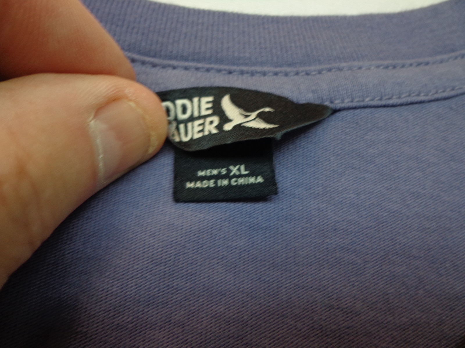 Eddie Bauer Men's Short Sleeve Soft Henley Purple Size XL NEW gallery