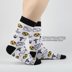 2 Pairs X-Ray Tech Socks Radiographer Radiology Graduation Gift Novelty