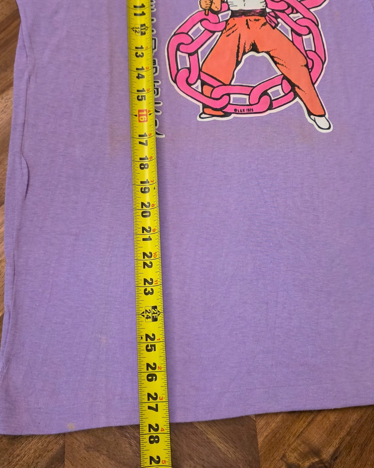 Vintage 1975 Bruce Lee Graphic Long Sleeve Tee – Deadstock – L&H MFG – Medium gallery