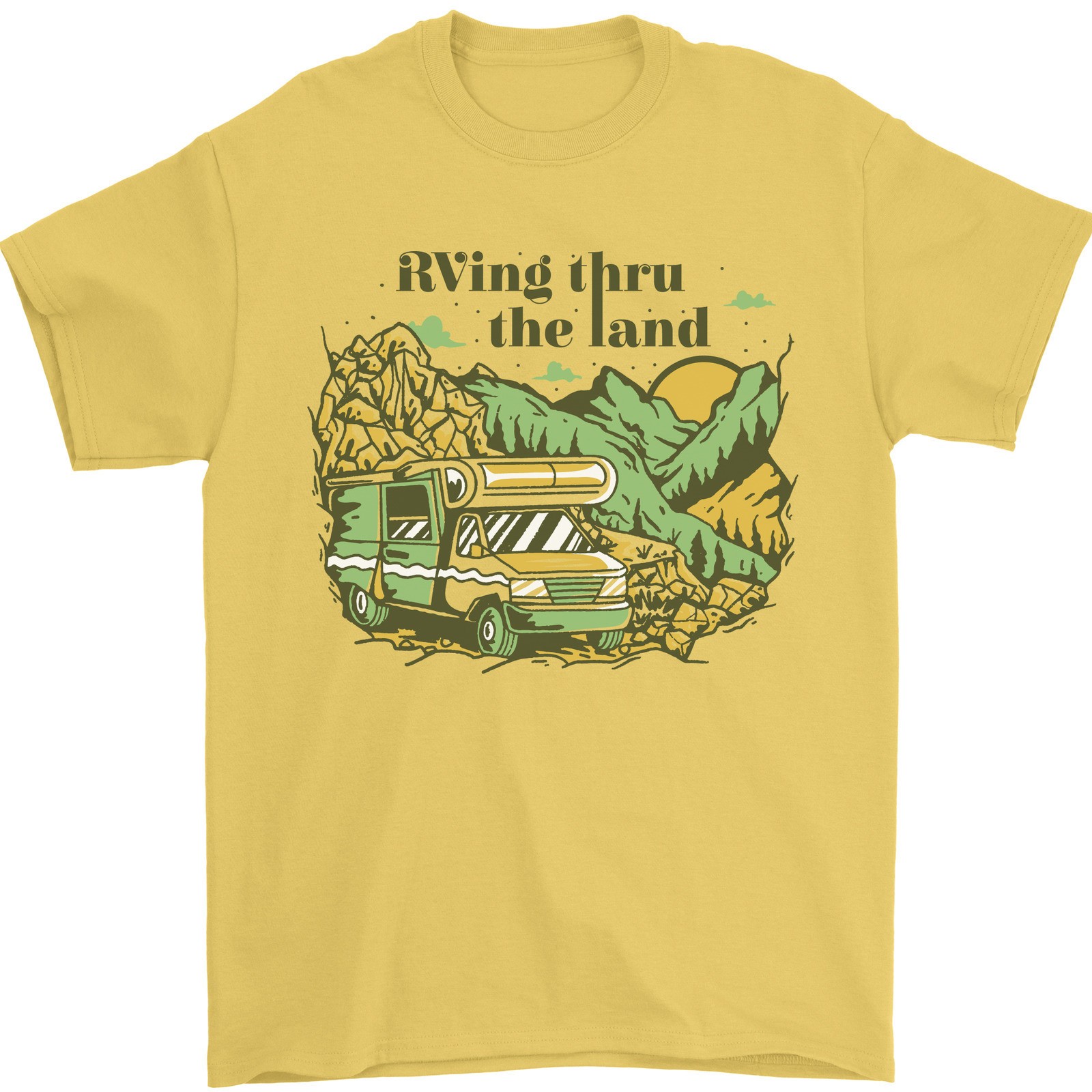 RVing Thru the Land RV Motorhome Camping Mens T-Shirt 100% Cotton gallery